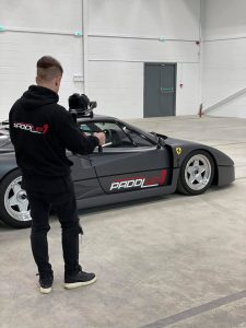 Kent Wynne BTS - Paddlup Kent Wynne Filming Ferrari F40 - KW Creative Automotive Videography (C)